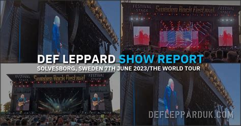 Def Lepppard At Sweden Rock Festival On The World Tour 2023 Show Report Setlist