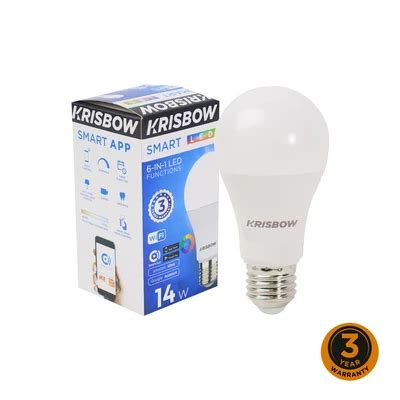 Jual Krisbow Smart Bohlam Led Watt Rgbcw Terbaru Ruparupa