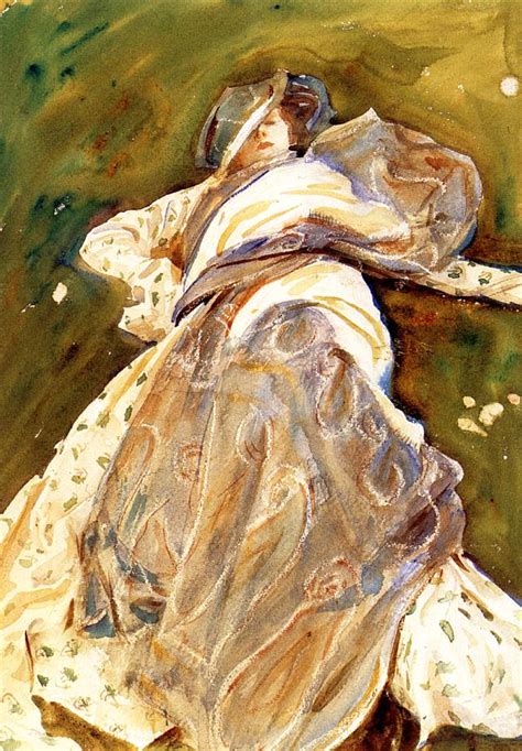 Woman Reclining C 1908 By John Singer Sargent Artchive