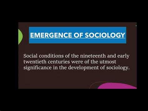 Sociology An Introduction Sociology Basics Youtube