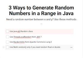 Ways To Create Random Numbers In A Range In Java Examples Java