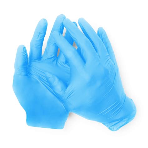 Gants Bleu En Nitrile Jetable Sans Poudre