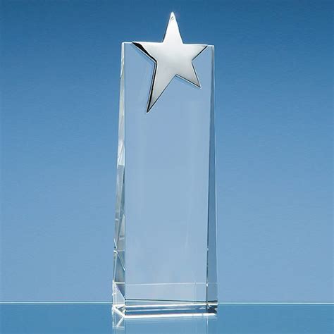 Wedge Glass Star Award Mc174 Fen Regis Trophies