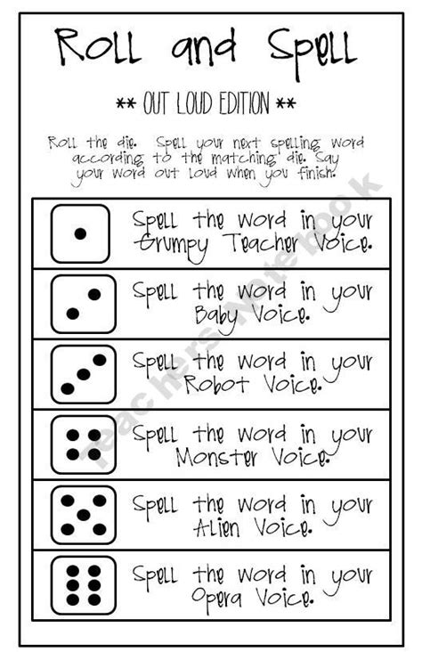 Printable Spelling Games