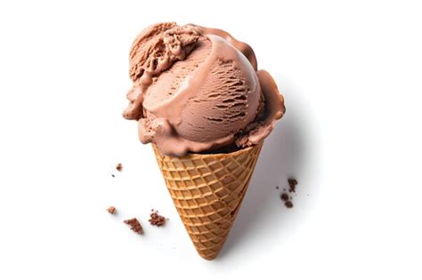 Premium AI Image | A chocolate ice cream cone