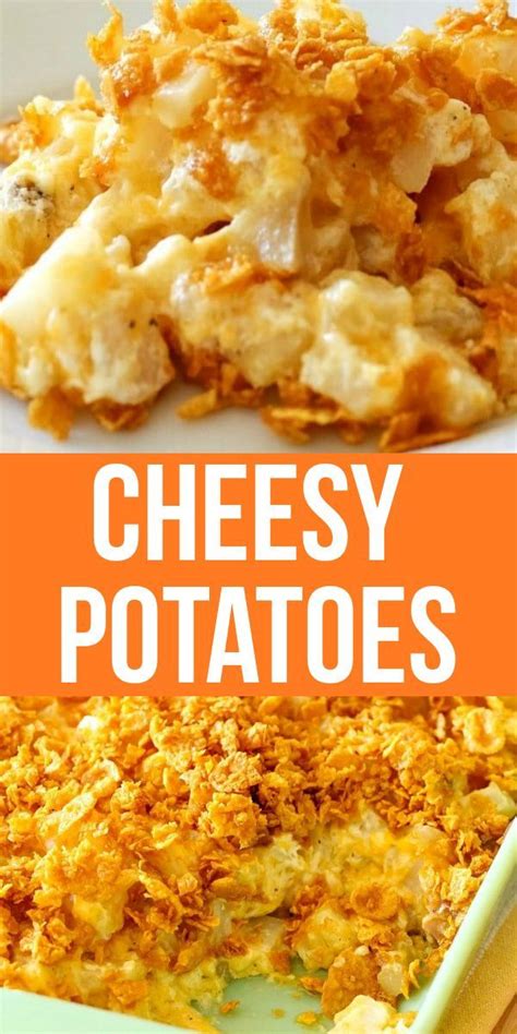 Cheesy Potatoes Creamy Cheesy Hashbrown Potatoes Loaded With Sour Cream And Cheddar Ch