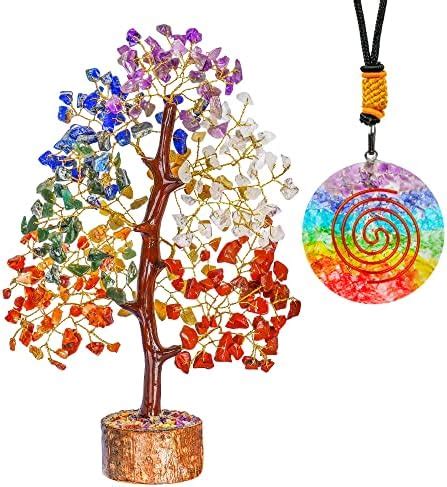 FASHIONZAADI Crystal Tree Of Life Feng Shui Tree Office Gifts 7