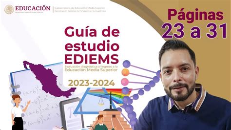 Guia Ediems 2023 Español paginas 23 a 31contestada YouTube