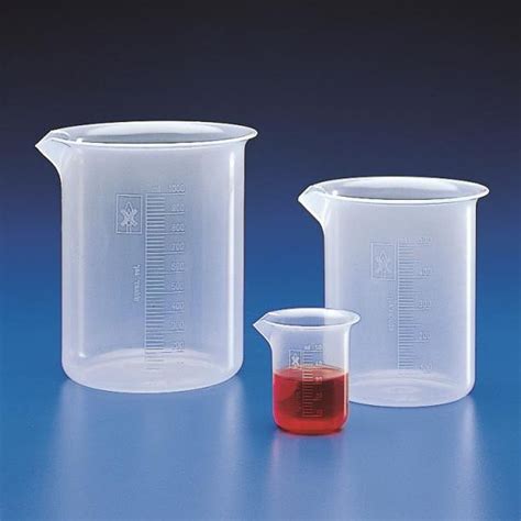 Polypropylene Beaker 180 Series Kartell S P A Laboratory Graduated