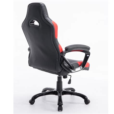 Chaise Gaming Aoki En Cuir Couleur Noir Rouge Chaisepro Fr