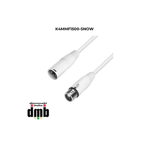 ADAM HALL K4MMF1500 SNOW Cavo Microfono XLR Maschio A XLR Femmina