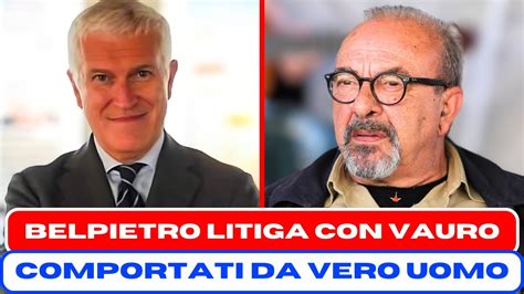 BELPIETRO E VAURO SENESI LITIGANO PESANTEMENTE E PAOLO DEL DEBBIO DEVE