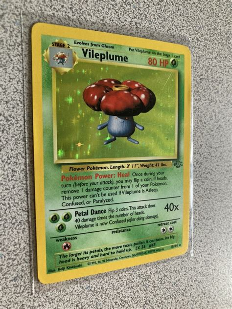 Mavin | Vileplume 15/64 Holo Foil Rare Jungle Set Vintage Wotc Original ...