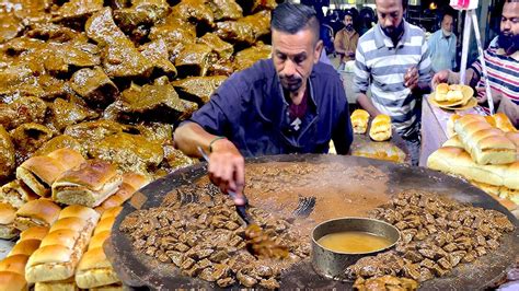 Masala Tawa Fry Kaleji Spicy Mutton Fried Liver Street Food Karachi