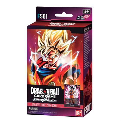 Dragon Ball Super Card Game Fusion World Starter Deck Display Son