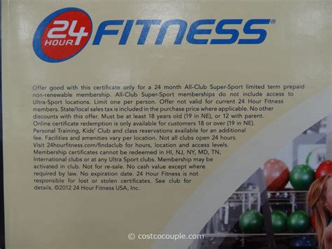 24 Hour Fitness Super Sport Membership