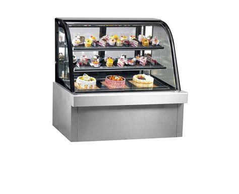 Stainless Steel Rectangular Pastry Display Counter For Bakery At Rs