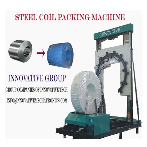 Steel Coil Stretch Wrapping Packing Machine Automation Grade