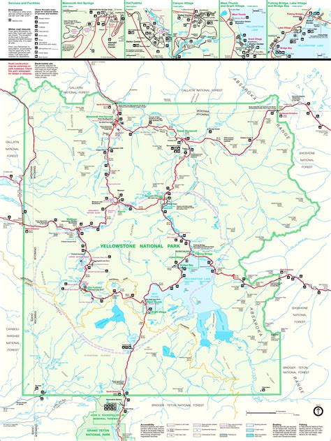 National Park Map Yellowstone London Top Attractions Map