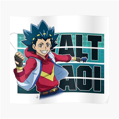 Valt Aoi Beyblade Burst Surge Sparking Premium Matte Vertical Poster