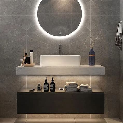 40" Modern Floating Bathroom Vanity Set With Single Sink White and ...