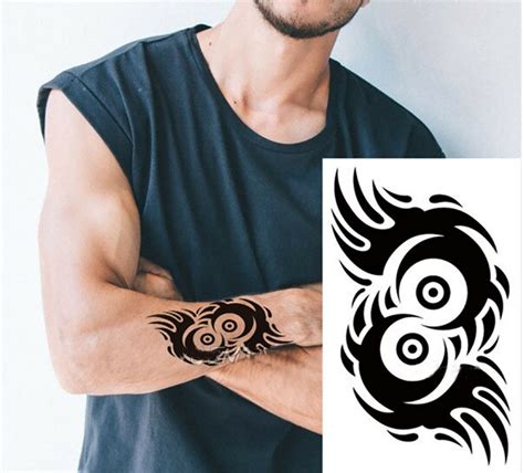 Tempor Res Tattoo Tribal Muster Polinesisches Klebetattoo Auge Eye