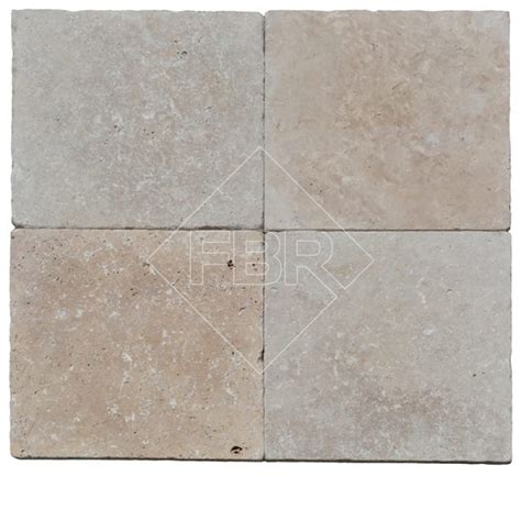 X Walnut Tumbled Travertine Paver Cm Fbr Marble Pavers