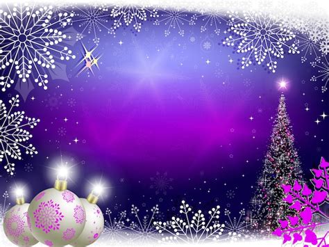 Fondo navideño morado con bolas Vector Premium