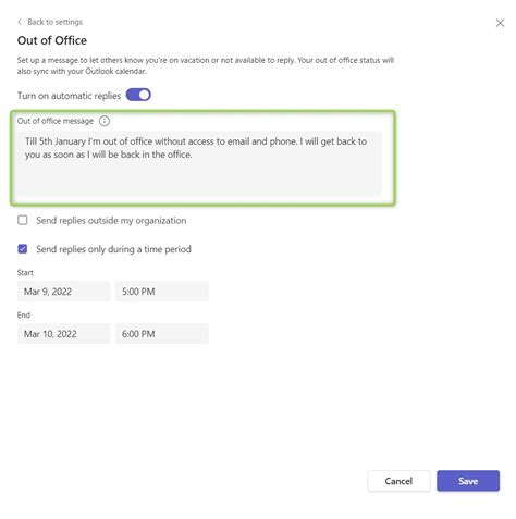 How To Set Out Of Office Icon In Microsoft Teams Design Talk