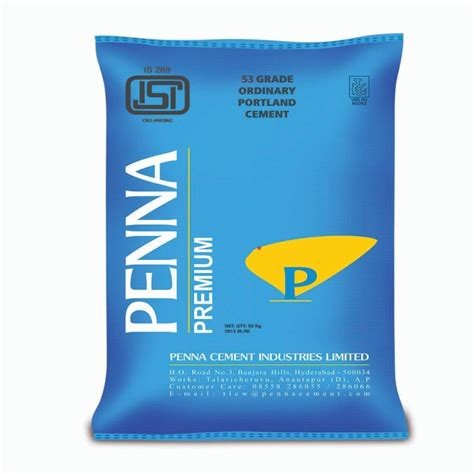 53 Grade Penna Cement पनन समट Vishesh Steels Hyderabad ID