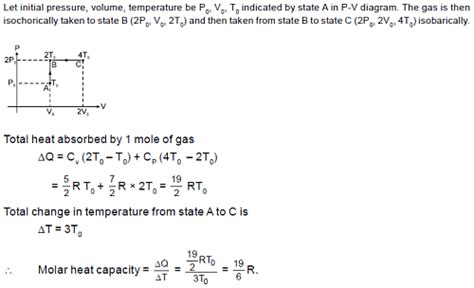 A Diatomic Ideal Gas Is Heated At Constant Volume Until The Pressure Is