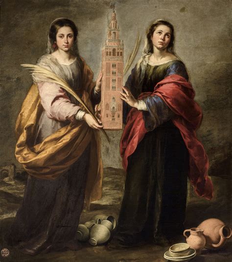 santas justa  rufina en la obra de murillo archisevilla siempre