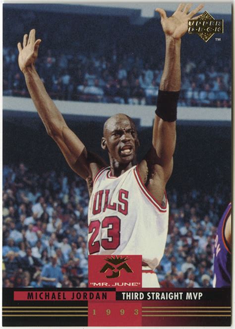 1993 94 Upper Deck Mr June MJ2 Michael Jordan M J S High Five