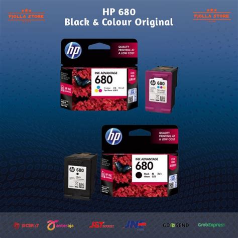 Jual Tinta Cartridge HP 680 Black Tri Colour Original Shopee Indonesia