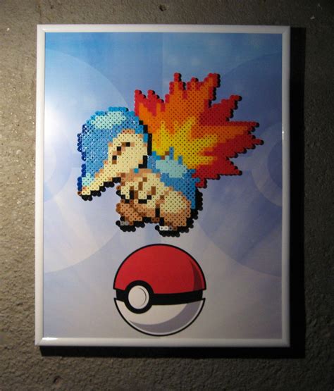 Perler Cyndaquil By Dlugo On Deviantart Perler Bead Art Perler