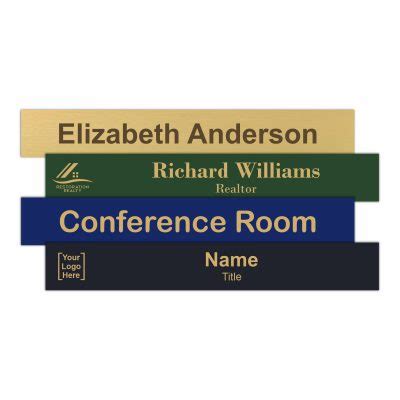 Engraved Brass Office Name Plate Signs Napnameplates