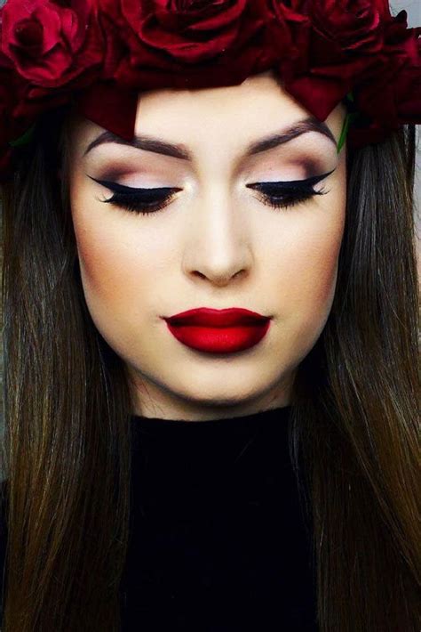 48 Red Lipstick Looks Get Ready For A New Kind Of Magic Red Lipstick Looks Grey Lipstick Red