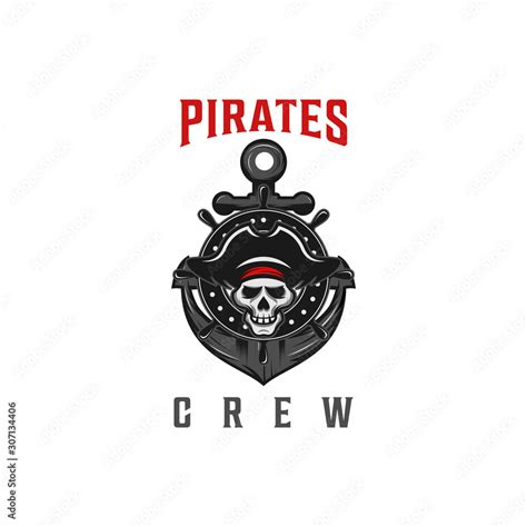 Pirates crew logo design inspiration Stock Vector | Adobe Stock