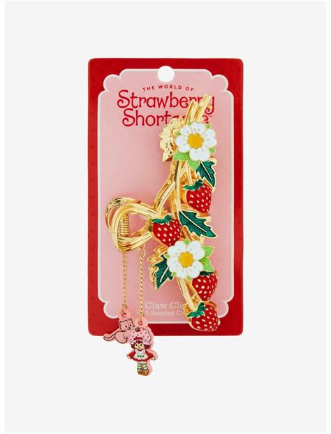 Strawberry Shortcake Floral Strawberry Scented Claw Hair Clip Hot
