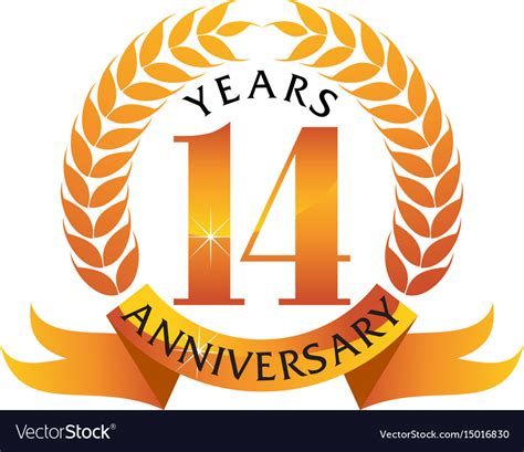 Years Ribbon Anniversary Royalty Free Vector Image