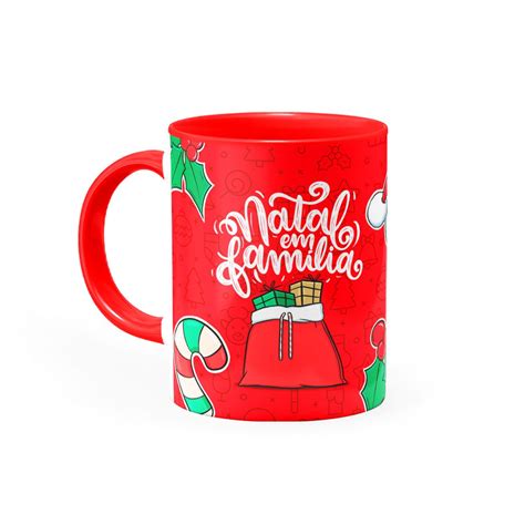 Caneca Natal Em Fam Lia Canecas Horas