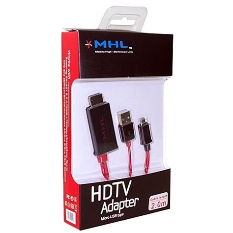 Sllea 6ft 1080p Mhl Micro Usb Hdmi Hdtv Av Tv Cable Adapter Cord For Lg