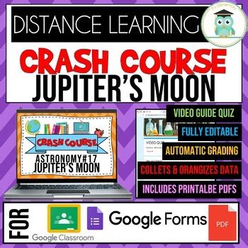 Crash Course Astronomy Jupiter S Moons Google Forms Quiz Worksheets