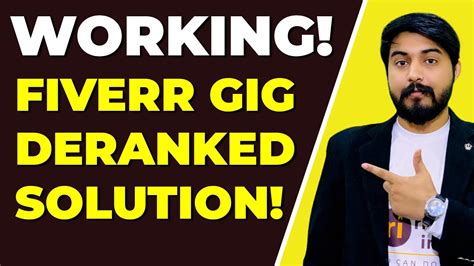 Fiverr Gig Deranked Solution Working Youtube