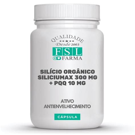 Sil Cio Org Nico Siliciumax Mg Pqq Mg Fsl Farma