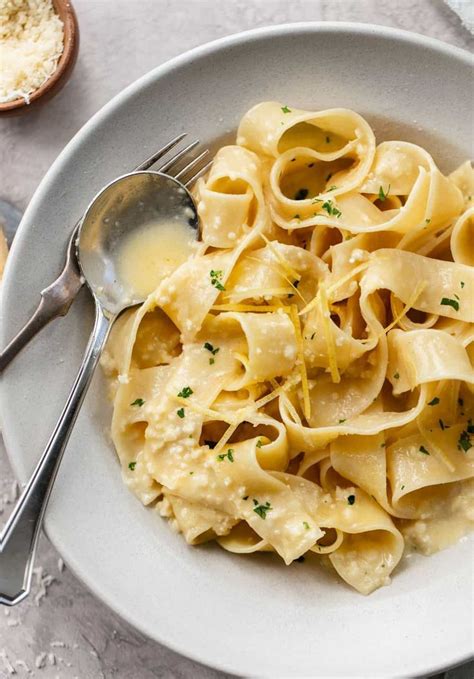 Pappardelle Al Limone Creamy Lemon Pasta Recipe Yummy Pasta