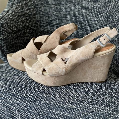 Clarks Natural Amelia Alice Slingback Wedge Gem