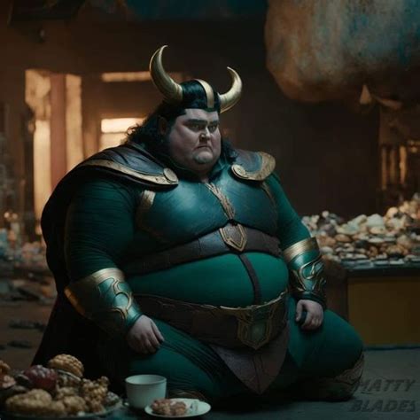 Fat Loki Life Art Hillarious Aesthetic Art Marvel Dc Loki Cartoon