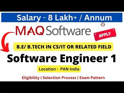 Maq Software Off Campus Drive For Fresher Software Engineer