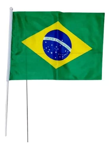 Bandeira Do Brasil Tecido C Haste X Cm G C Unid Parcelamento